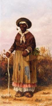 Woman With A Cane Artwork by William Aiken Walker