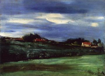 Landscape With Fields Artwork by Maurice De Vlaminck