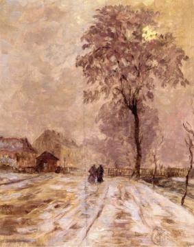 Winter Scene Artwork by Claude-Emil Schuffenecker