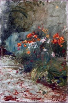 Flowers Artwork by Cesare Tallone