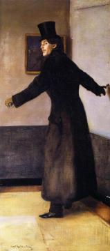 L'homme Qui Sort (the Painter Charles Conder) Artwork by William Rothenstein