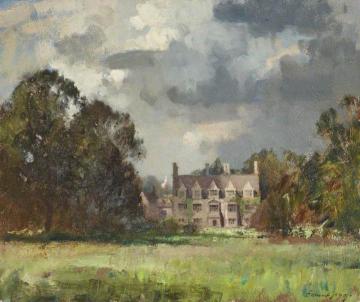 Anglesey Abbey by Day, Spring 1949 Artwork by Edward Brian Seago