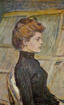 Portrait Of Helen (detail) Artwork by Henri de Toulouse-Lautrec