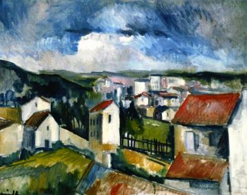 Village Artwork by Maurice De Vlaminck