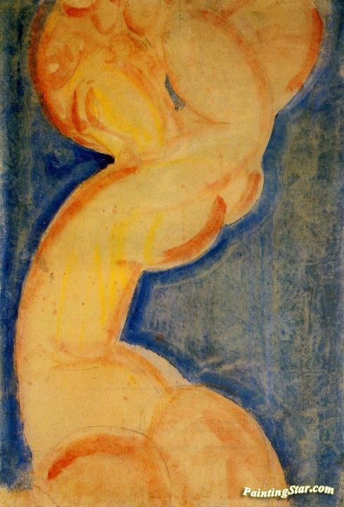 Caryatid Artwork by Amedeo Modigliani