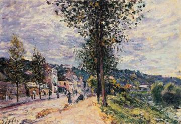 Street Entering the Village Artwork by Alfred Sisley