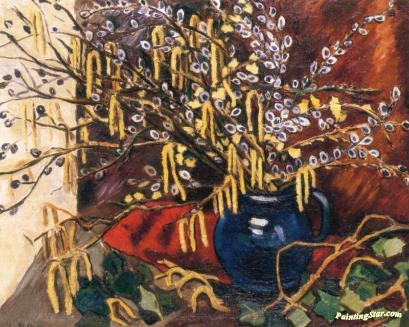 Hazel Catkins Artwork by Louis Valtat