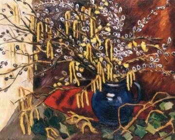 Hazel Catkins Artwork by Louis Valtat
