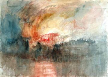 The Burning of the Houses of Parliament Artwork by Joseph Mallord William Turner