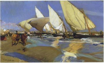 Return From Fishing Artwork by Joaquin Sorolla y Bastida
