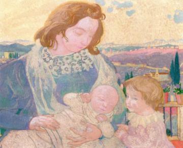La Madone à Feisole Artwork by Maurice Denis