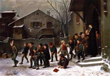 After Sunday School Artwork by Benjamin Vautier