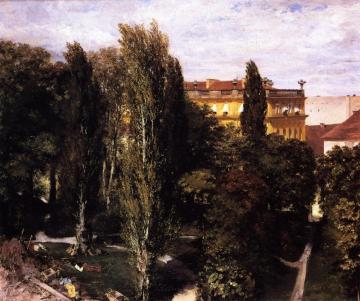 Garden Of Prince Albert's Palace Artwork by Adolph von Menzel