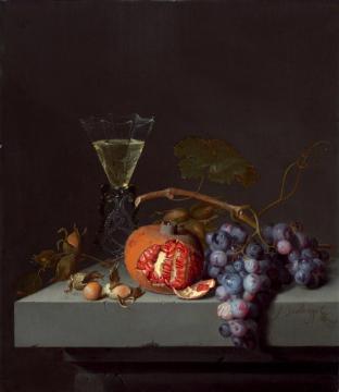 Still Life With Fruit Artwork by Jacob van Walscapelle