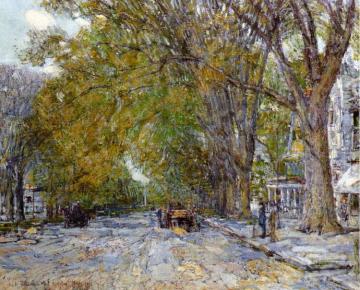 Main Street, East Hampton Artwork by Frederick Childe Hassam