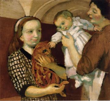 Yellow Cat Artwork by Maurice Denis