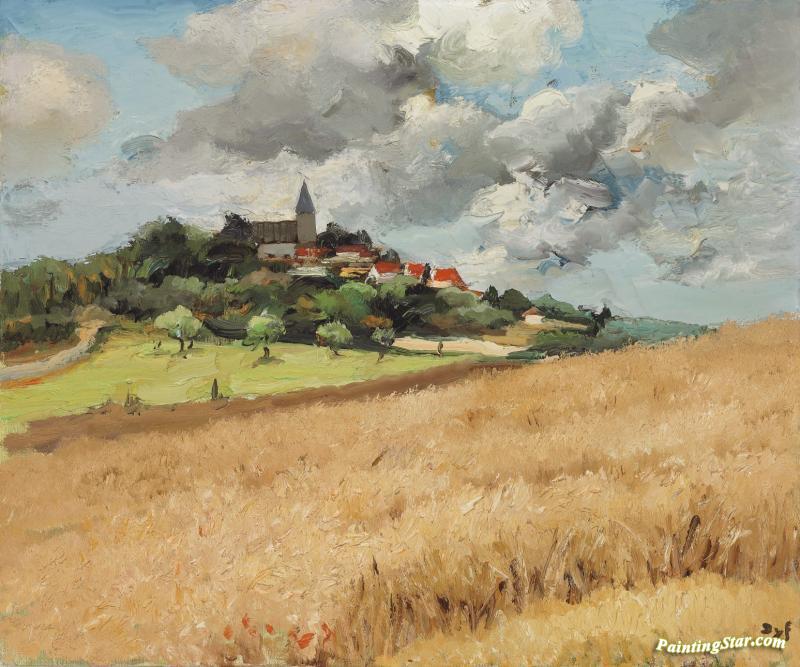 Village Of Saint Remy L'honore Artwork by Marcel Dyf