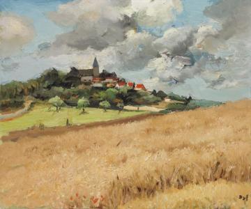 Village Of Saint Remy L'honore Artwork by Marcel Dyf