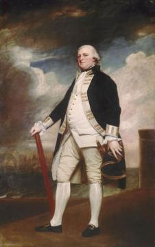 Portrait Of Vice-admiral George Darby Artwork by George Romney