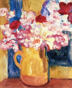 Vase Of Flowers Artwork by Louis Valtat
