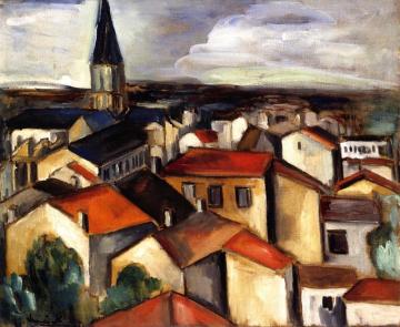 View Of Bougival Artwork by Maurice De Vlaminck