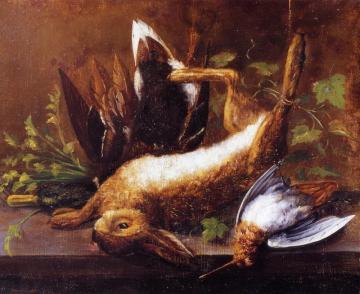 Rabbit, Duck And Snipe Artwork by William Aiken Walker