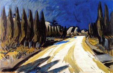 The White Road Artwork by Auguste Chabaud