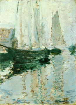 Gloucester Boats Artwork by John Twachtman