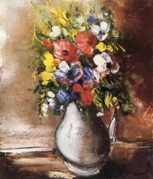 Bouquet Of Flowers Artwork by Maurice De Vlaminck