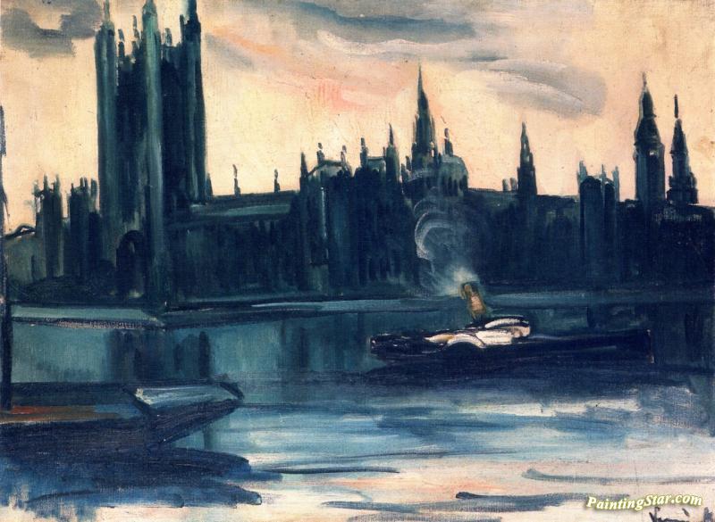 The Thames At Westminster Artwork by Maurice De Vlaminck