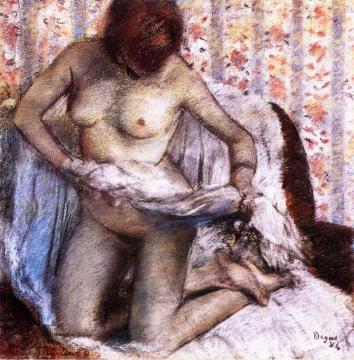 After the Bath Artwork by Edgar Degas