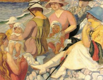 Sur La Plage Artwork by Maurice Denis