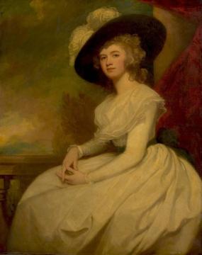 Mrs. Bryan Cooke (frances Puleston) Artwork by George Romney