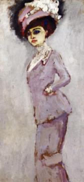 Elegant Woman In A Hat Artwork by Kees Van Dongen