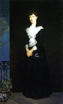 Anna On The Balcony Of Duveneck's Studio Artwork by Julian Alden Weir