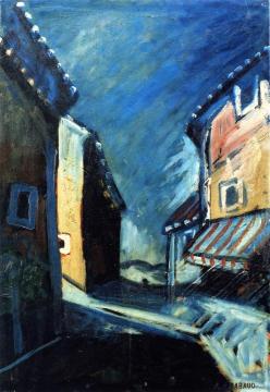 House with Painted Shade Artwork by Auguste Chabaud