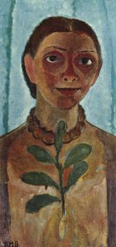 Self-Portrait Artwork by Paula Modersohn-Becker