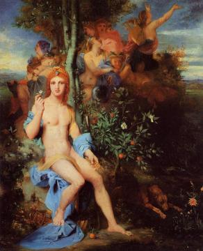 Apollo And The Nine Muses Artwork by Gustave Moreau