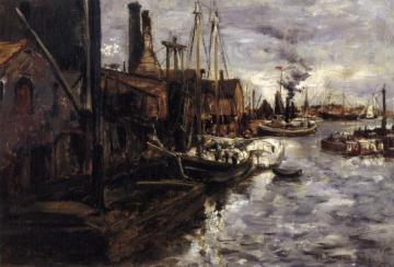 End Of The Pier, New York Harbor Artwork by John Twachtman