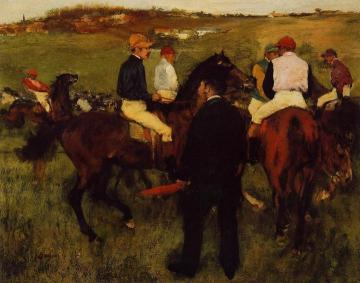 Out of the Paddock Artwork by Edgar Degas