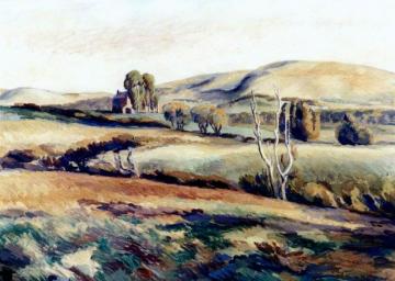 The Downs Near Wilmington Artwork by Duncan Grant