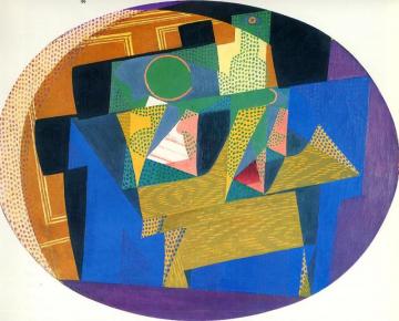 Fruit Bowl With Bottle Artwork by Juan Gris