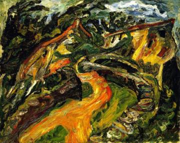 Landscape With Ascending Road Artwork by Chaim Soutine