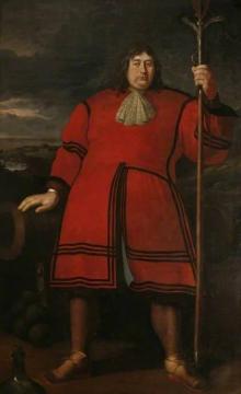 Anthony Payne, the Cornish Giant Artwork by Sir Godfrey Kneller