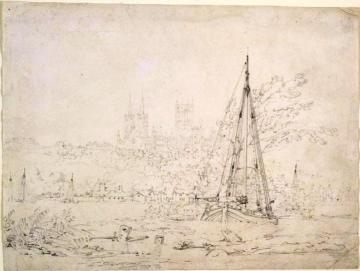 Lincoln from the River Artwork by Joseph Mallord William Turner