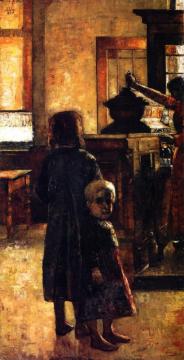 Estaminet - Flämische Schenke Artwork by Lesser Ury