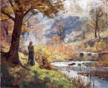 Morning By The Stream Artwork by Theodore Clement Steele