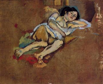 The Lounger Artwork by Jules Pascin