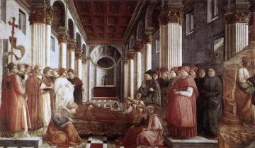 The Saint's Funeral Artwork by Fra Filippo Lippi