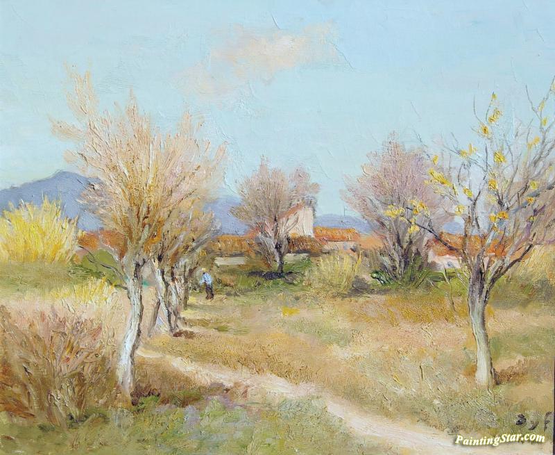 An Orchard In Spring Artwork by Marcel Dyf